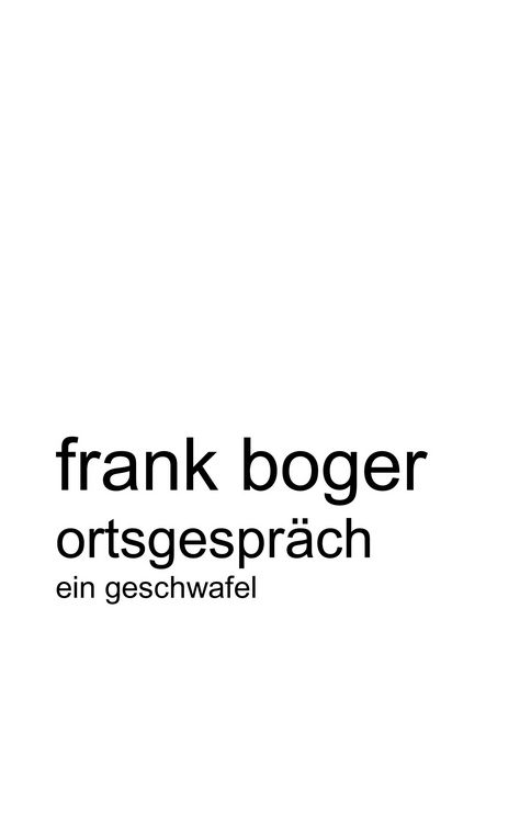 Produktbild: Ortsgespr&auml;ch