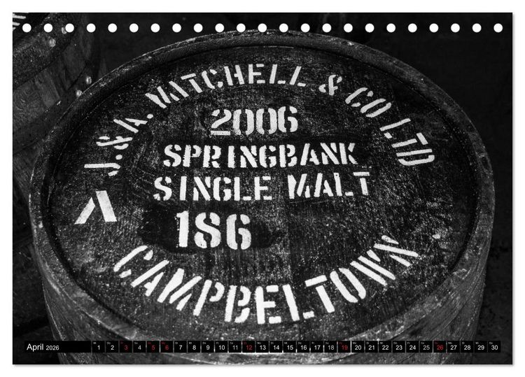 Produktbild: Schottischer Whisky (Tischkalender 2026 DIN A5 quer), CALVENDO Monatskalender