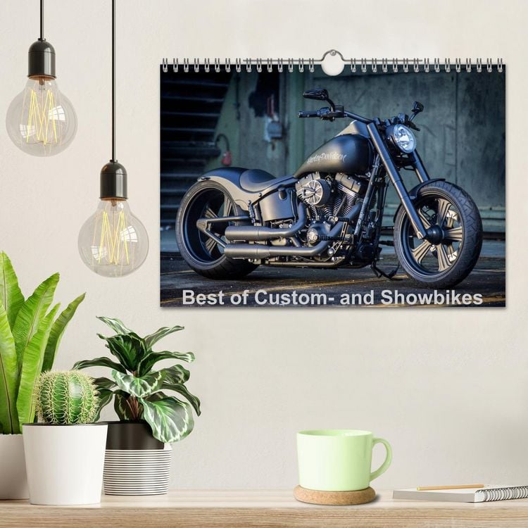 Produktbild: Best of Custom- and Showbikes Kalender (Wandkalender 2026 DIN A4 quer), CALVENDO Monatskalender