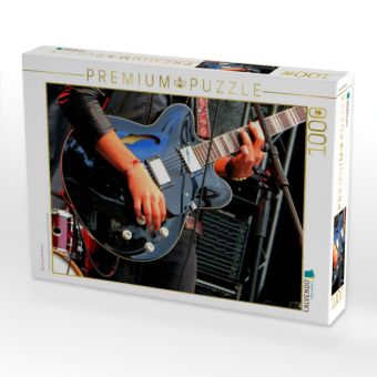 Produktbild: CALVENDO Puzzle Gitarrist auf der B&uuml;hne | 1000 Teile Lege-Gr&ouml;&szlig;e 64x48cm Foto-Puzzle f&uuml;r gl&uuml;ckliche Stunden