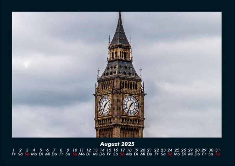 Produktbild: Londons sch&ouml;nste Seiten 2025 Fotokalender DIN A4