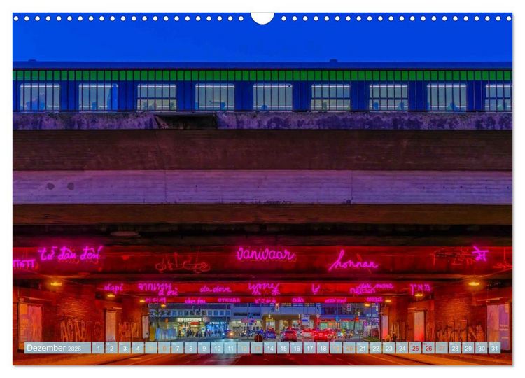 Produktbild: KunstLichtTore in Bochum - und Br&uuml;cken, die es werden sollten (Wandkalender 2026 DIN A3 quer), CALVENDO Monatskalender