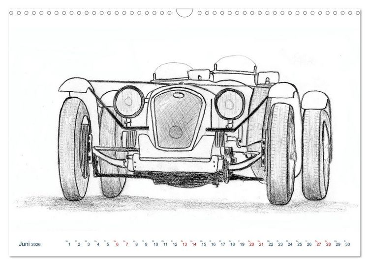 Produktbild: Vintage Sports Cars (Wandkalender 2026 DIN A3 quer), CALVENDO Monatskalender