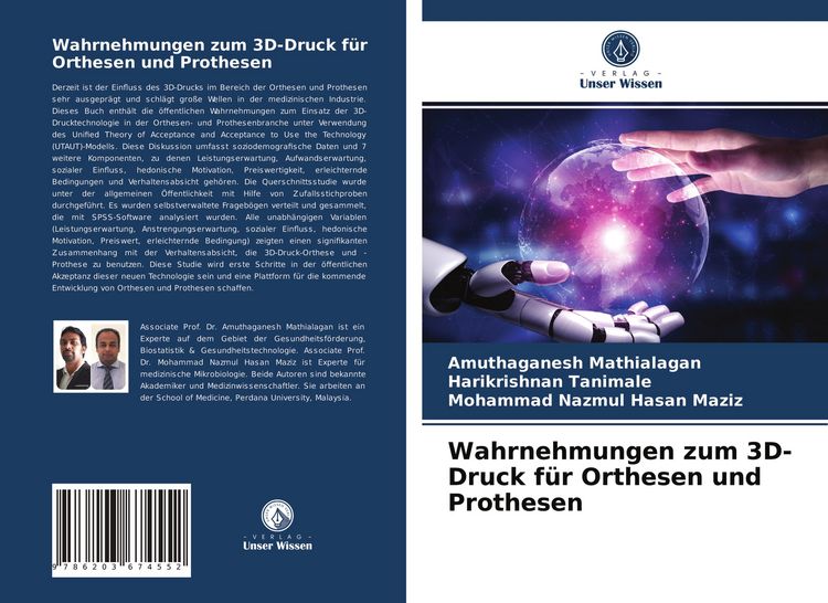 Produktbild: Wahrnehmungen zum 3D-Druck f&uuml;r Orthesen und Prothesen