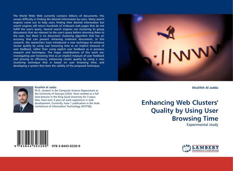 Produktbild: Enhancing Web Clusters'' Quality by Using User Browsing Time