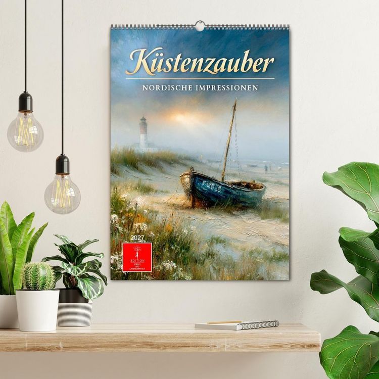 Produktbild: K&uuml;stenzauber - Nordische Impressionen (Wandkalender 2027 DIN A2 hoch), CALVENDO Monatskalender