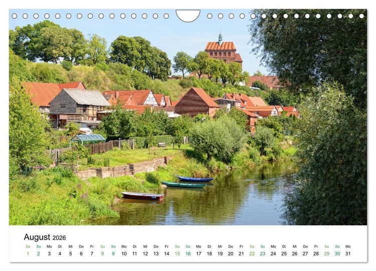 Produktbild: Entlang der sch&ouml;nen Elbe - Jerichow, Tangerm&uuml;nde und Havelberg (Wandkalender 2026 DIN A4 quer), CALVENDO Monatskalender