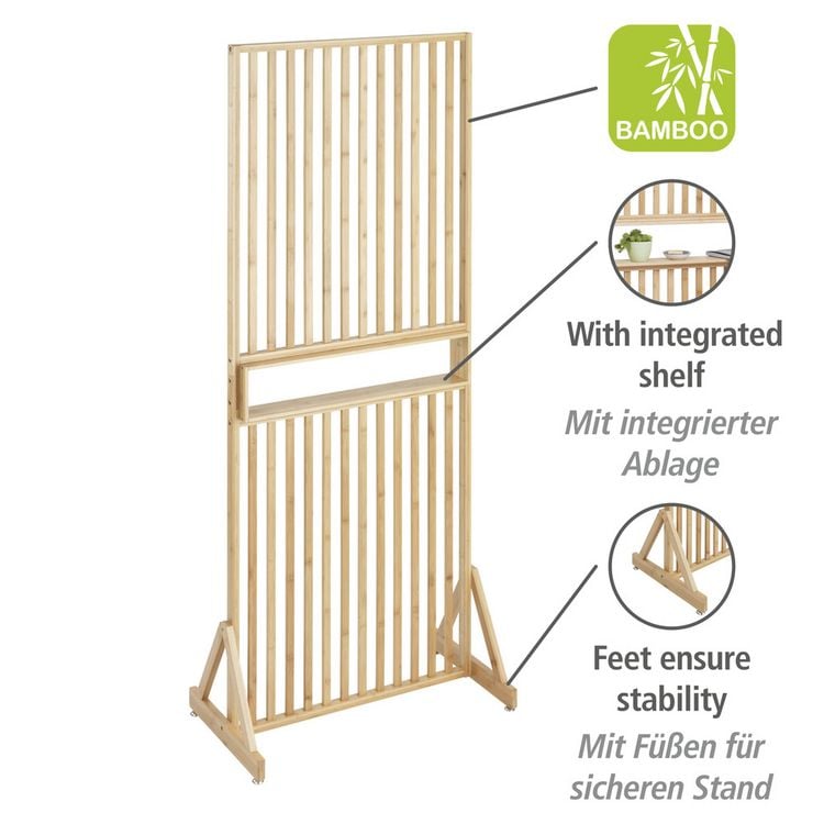 Produktbild: Raumtrenner mit Ablage Mod. Kailua , dekorativer Sichtschutz