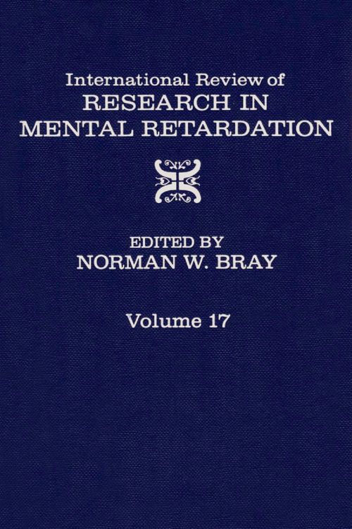 Produktbild: International Review of Research in Mental Retardation