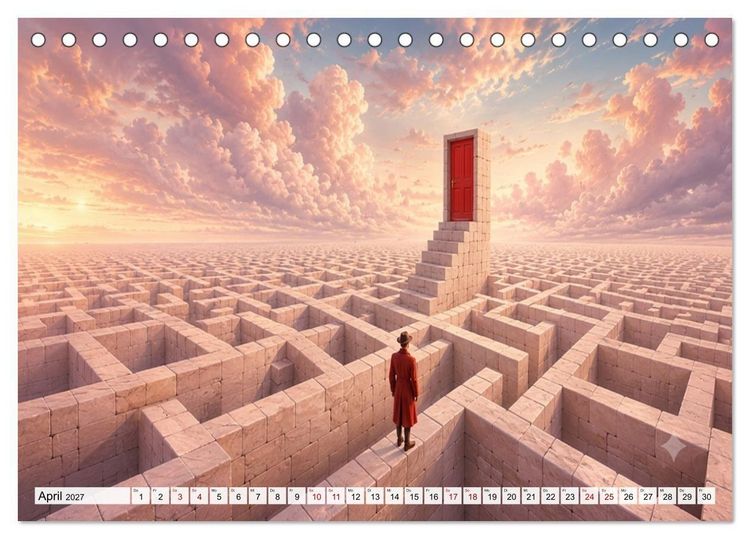 Produktbild: Zwischen Ausgang und Unendlichkeit (Tischkalender 2027 DIN A5 quer), CALVENDO Monatskalender