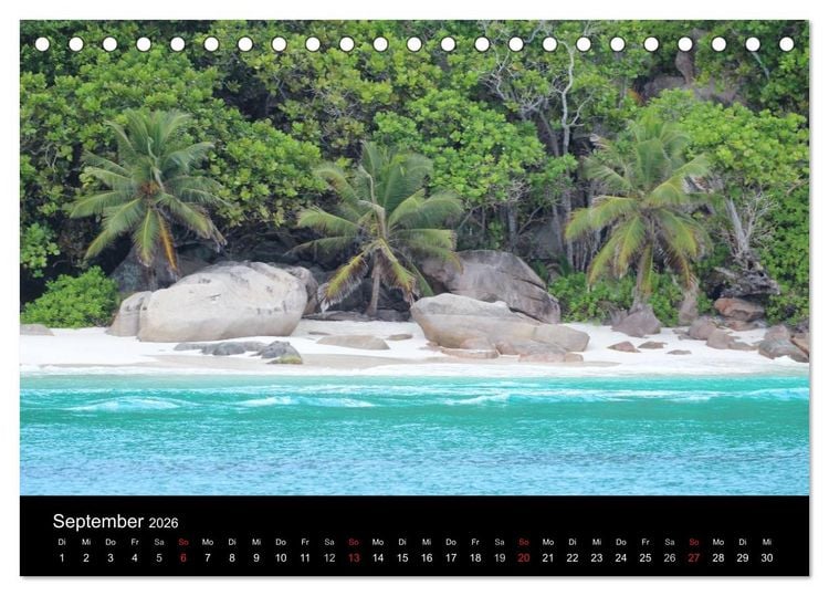 Produktbild: Seychellen (Tischkalender 2026 DIN A5 quer), CALVENDO Monatskalender
