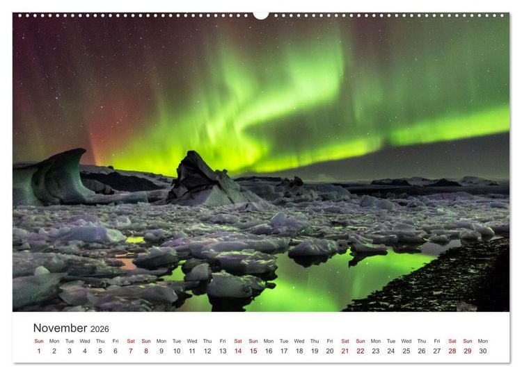 Produktbild: Iceland Aurora - Night Photography by Tony Prower (Wall Calendar 2026 DIN A2 landscape), CALVENDO 12 Month Wall Calendar