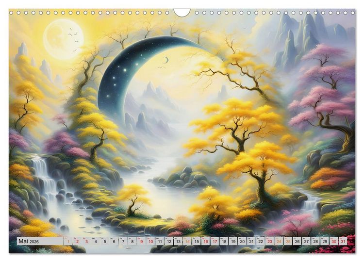 Produktbild: Mondsichelzauber Eine Reise durch die Natur (Wandkalender 2026 DIN A3 quer), CALVENDO Monatskalender