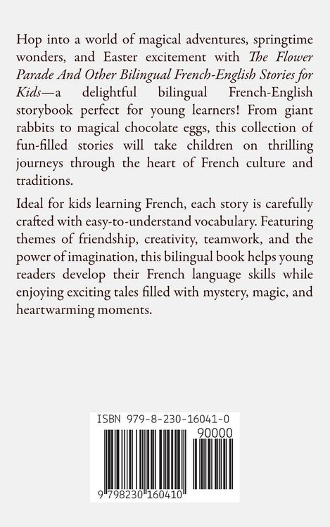 Produktbild: The Flower Parade And Other Bilingual French-English Stories for Kids