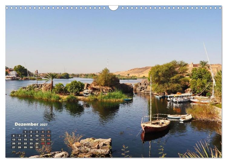 Produktbild: &Auml;gypten - Landschaften entlang des Nils (Wandkalender 2027 DIN A3 quer), CALVENDO Monatskalender