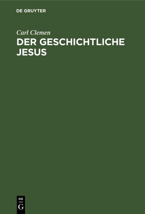 Produktbild: Der geschichtliche Jesus