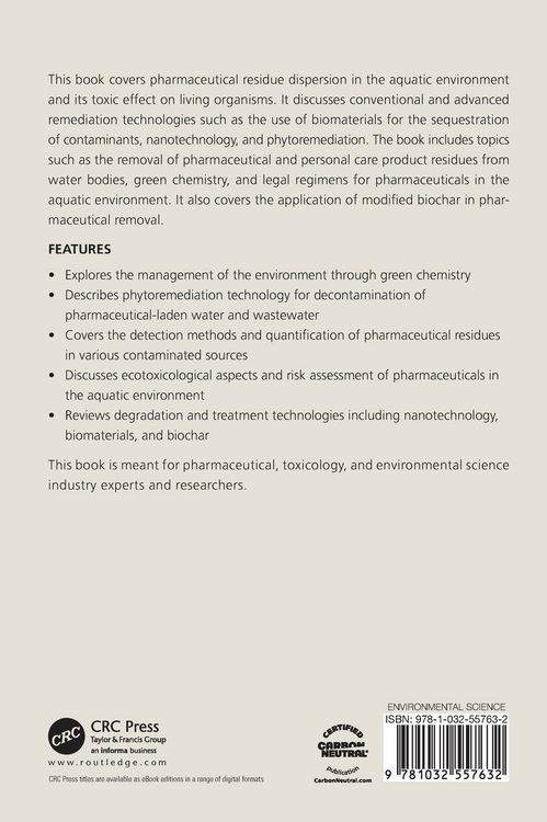 Produktbild: Pharmaceuticals in Aquatic Environments