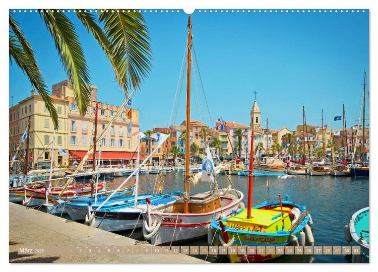 Produktbild: Lebendige Cote d'Azur: Die azurblaue K&uuml;ste (Wandkalender 2026 DIN A2 quer), CALVENDO Monatskalender