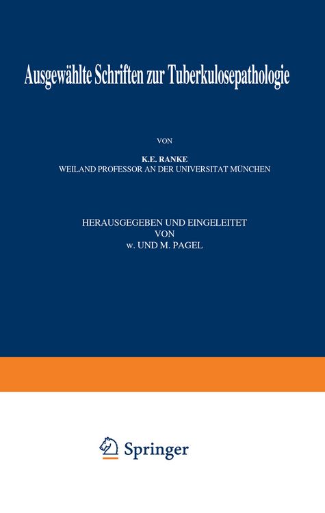 Produktbild: Ausgew&auml;hlte Schriften zur Tuberkulosepathologie