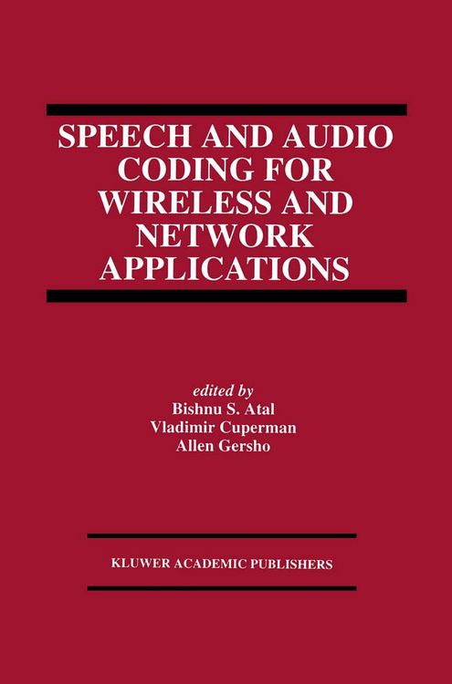 Produktbild: Speech and Audio Coding for Wireless and Network Applications
