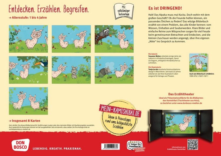 Produktbild: Das Alpaka muss Kacka. Kamishibai Bildkartenset