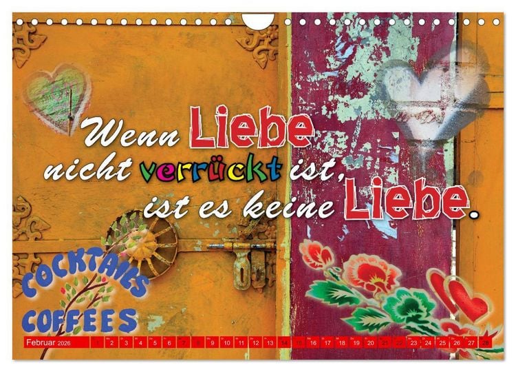 Produktbild: So sch&ouml;n, dass es dich gibt (Wandkalender 2026 DIN A4 quer), CALVENDO Monatskalender
