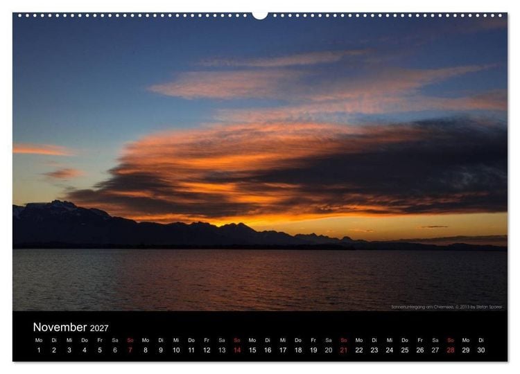 Produktbild: Licht &uuml;ber Bergen und Seen (Wandkalender 2027 DIN A2 quer), CALVENDO Monatskalender