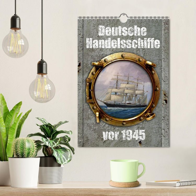 Produktbild: Deutsche Handelsschiffe vor 1945 (Wandkalender 2026 DIN A4 hoch), CALVENDO Monatskalender