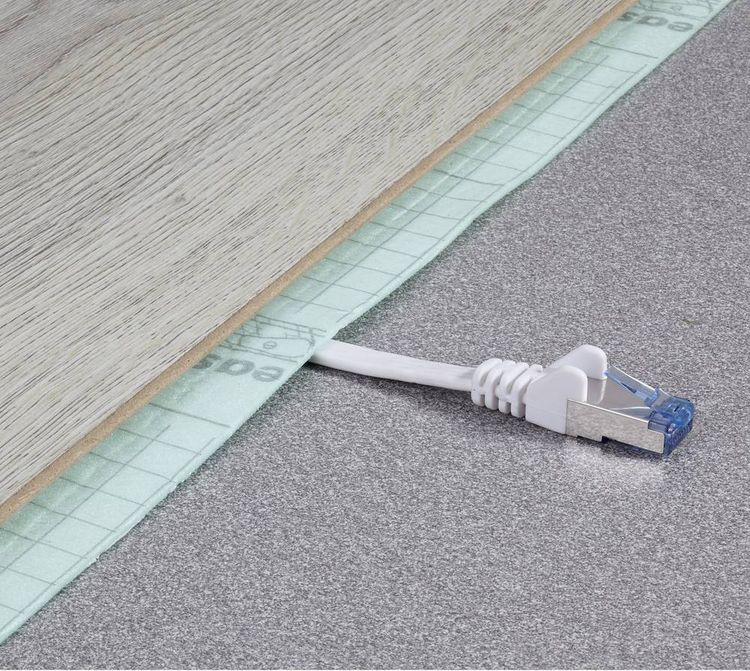 Produktbild: Renkforce RF-4149855 RJ45 Patchkabel CAT 6a U/FTP 20.00 m Grau hochflexibel, mit Rastnasenschutz, Flammwidrig 1 St.