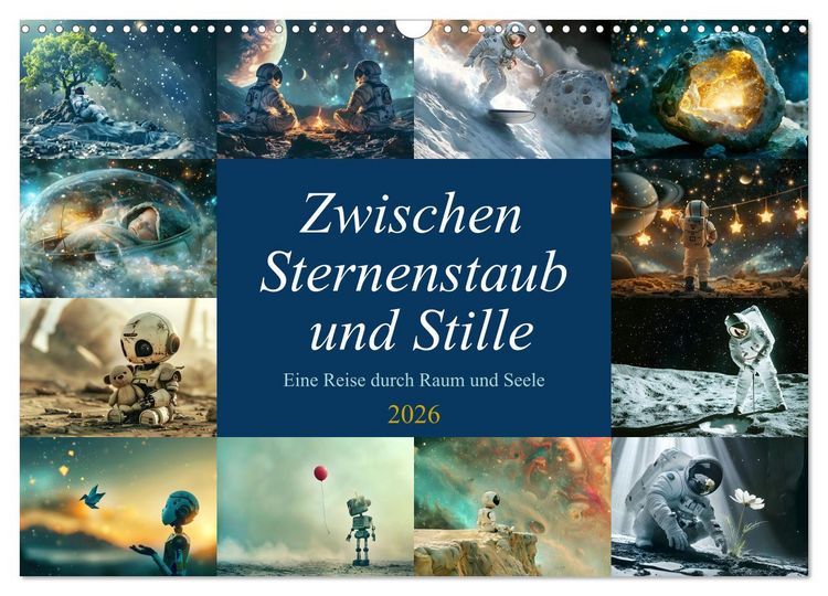 Produktbild: Zwischen Sternenstaub und Stille (Wandkalender 2026 DIN A3 quer), CALVENDO Monatskalender
