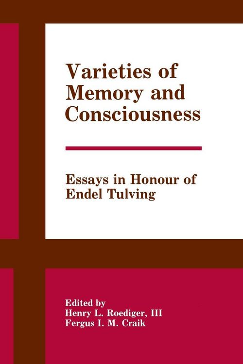 Produktbild: Varieties of Memory and Consciousness