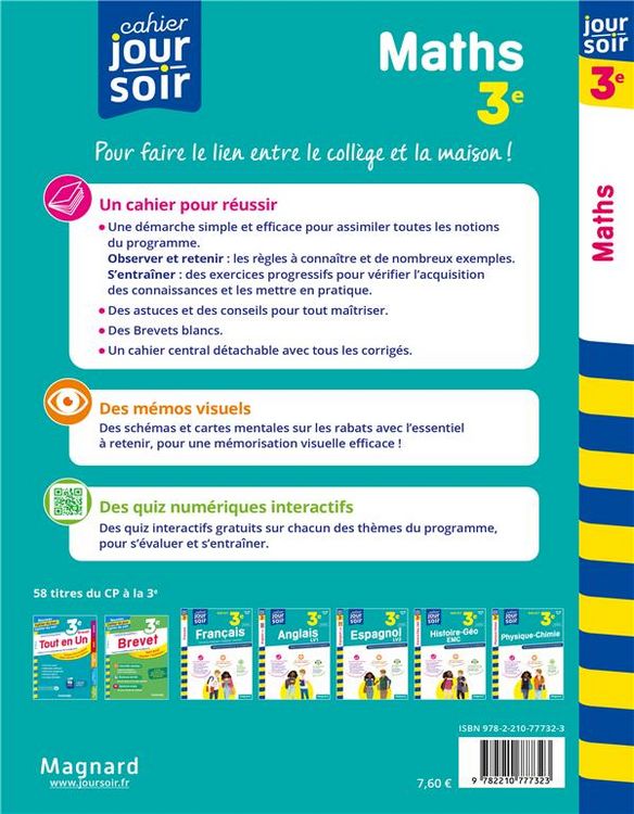 Produktbild: Maths 3e, 14-15 ans : brevet : conforme au programme