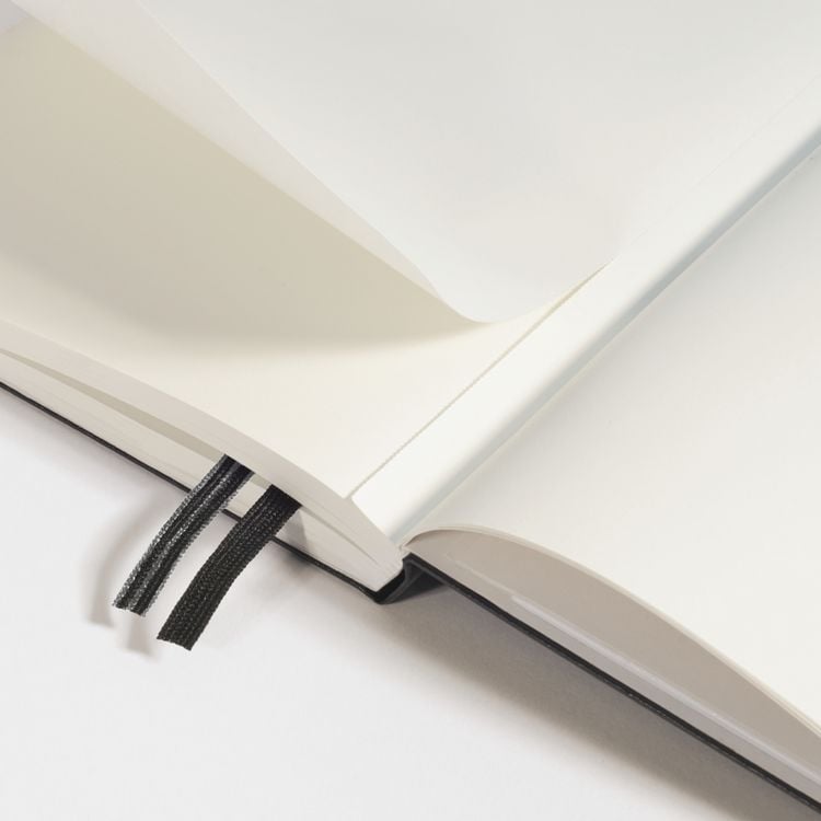 Produktbild: Notizbuch Medium A5 blanko Softcover schwarz
