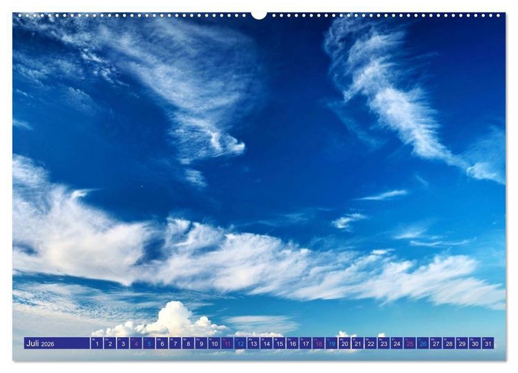 Produktbild: Die Welt in Blau (Wandkalender 2026 DIN A2 quer), CALVENDO Monatskalender