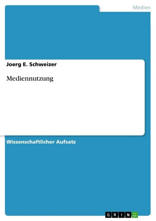 Produktbild: Mediennutzung
