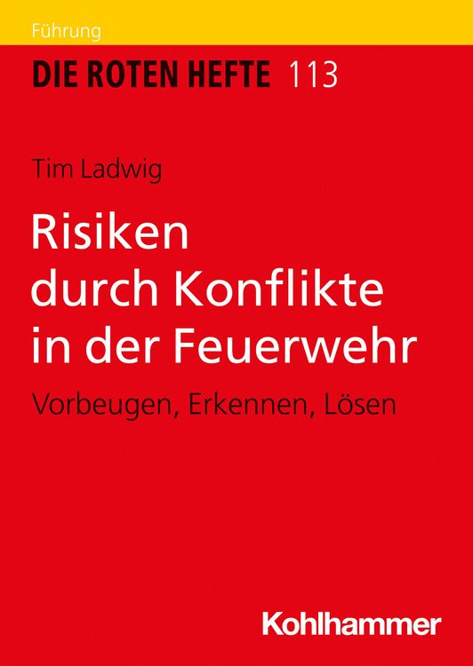 Produktbild: Risiken durch Konflikte in der Feuerwehr
