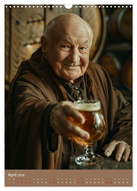 Produktbild: Bier-Liebe Von den Ahnen zu uns (Wandkalender 2026 DIN A3 hoch), CALVENDO Monatskalender