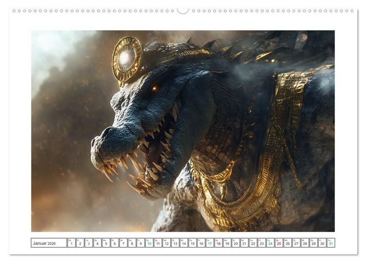 Produktbild: Die G&ouml;tter des Nils (hochwertiger Premium Wandkalender 2026 DIN A2 quer), Kunstdruck in Hochglanz