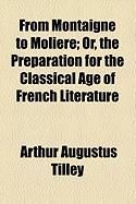 Produktbild: From Montaigne to Moliere; Or, the Preparation for the Classical Age of French Literature
