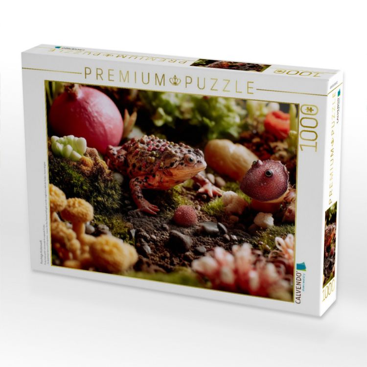 Produktbild: CALVENDO Puzzle Fruchtige Kr&ouml;tenwelt | 1000 Teile Lege-Gr&ouml;&szlig;e 64x48cm Foto-Puzzle f&uuml;r gl&uuml;ckliche Stunden