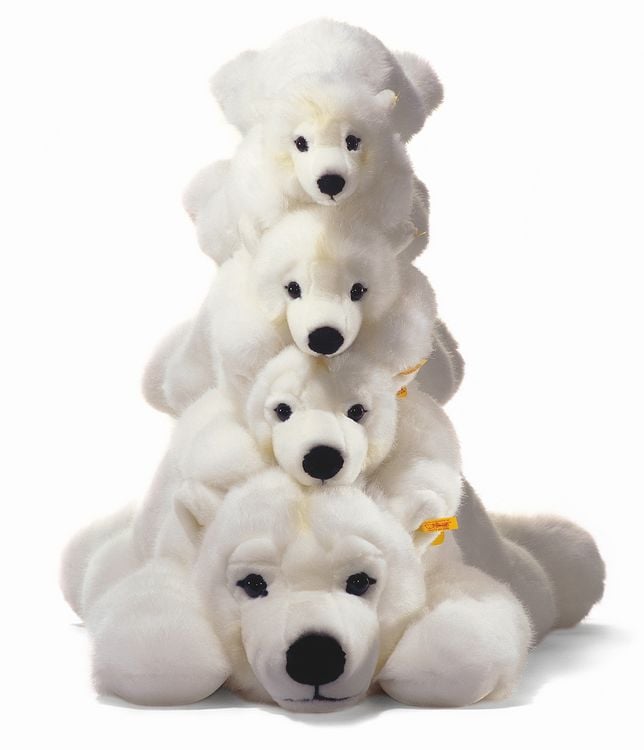 Produktbild: Steiff 115134 - Arco Eisb&auml;r, liegend, Pl&uuml;sch, weiss, L&auml;nge: 90 cm