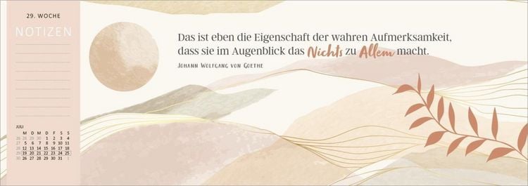 Produktbild: Tischkalender Einatmen. Ausatmen. L&auml;cheln. 2027