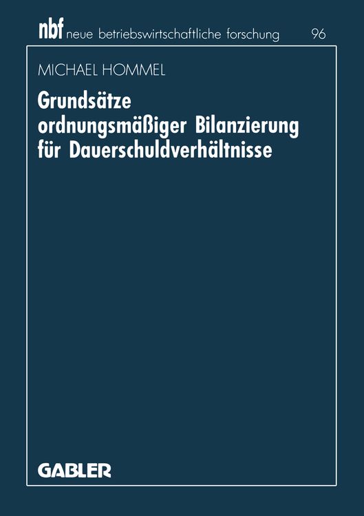 Produktbild: Grunds&auml;tze ordnungsm&auml;&szlig;iger Bilanzierung f&uuml;r Dauerschuldverh&auml;ltnisse