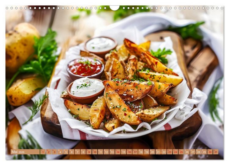 Produktbild: Alles Kartoffel oder was?! - Gerichte aus der Kartoffelwelt (Wandkalender 2026 DIN A3 quer), CALVENDO Monatskalender