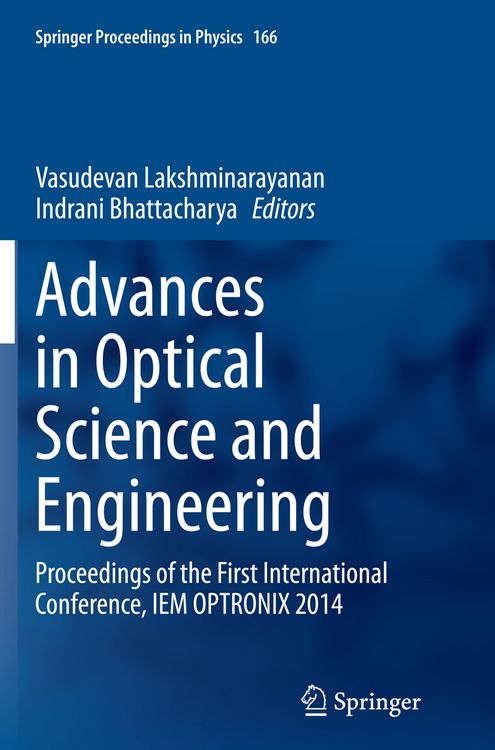 Produktbild: Advances in Optical Science and Engineering