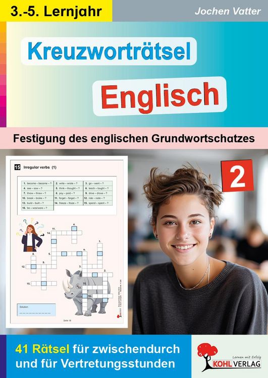 Produktbild: Kreuzwortr&auml;tsel Englisch / 3.-5. Lernjahr