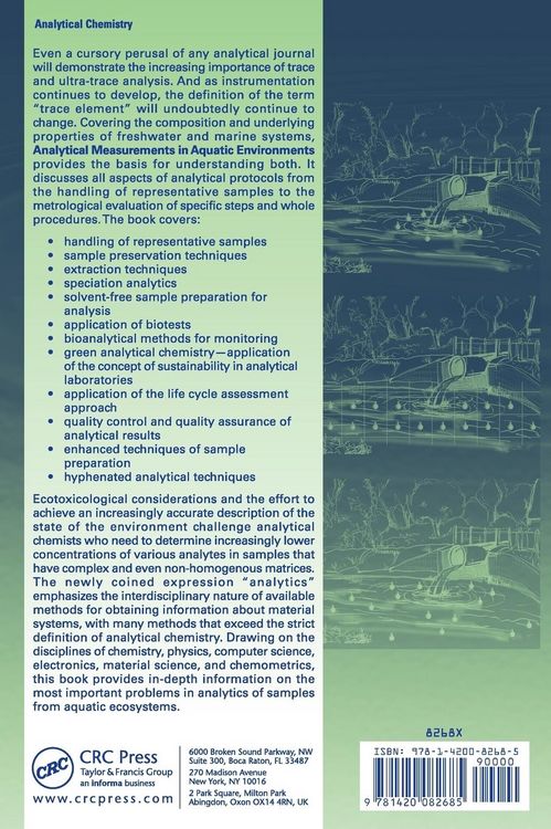 Produktbild: Analytical Measurements in Aquatic Environments