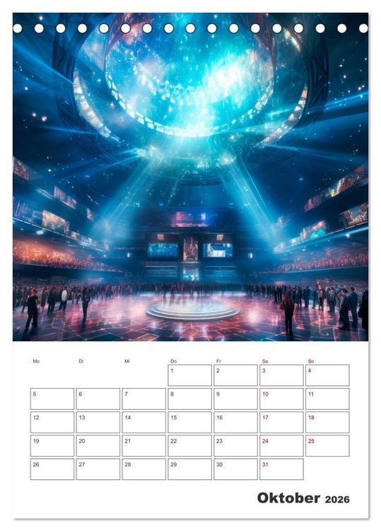 Produktbild: METAVERSE Cooler Terminplaner (Tischkalender 2026 DIN A5 hoch), CALVENDO Monatskalender