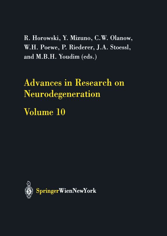 Produktbild: Advances in Research on Neurodegeneration