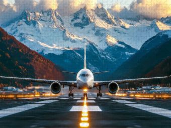Produktbild: CALVENDO Puzzle Flugzeug | 1000 Teile Lege-Gr&ouml;&szlig;e 64x48cm Foto-Puzzle f&uuml;r gl&uuml;ckliche Stunden